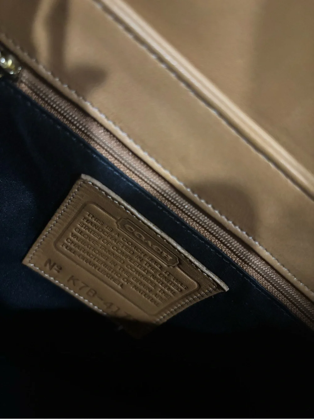 Coach Leather Crossbody Bag in Tan